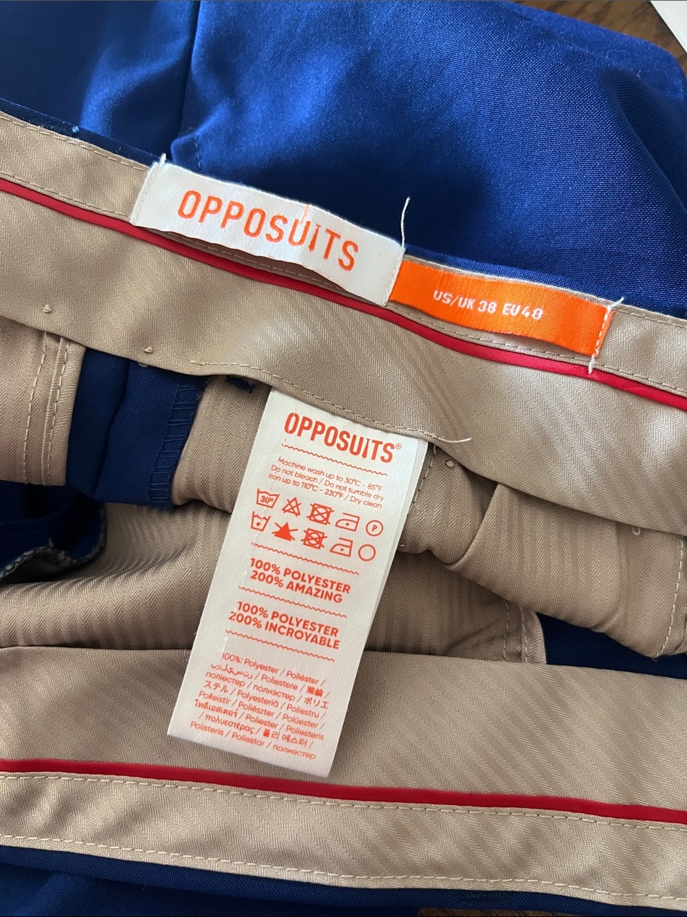 Opposuits Blue Suit Pant - Picture 3 of 4